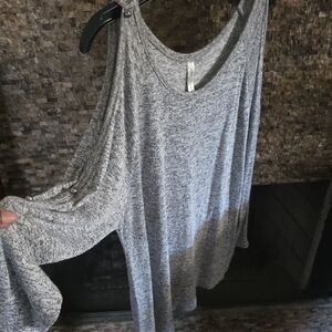 PerSeption Concept Heather Gray Women's Blouse